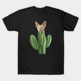 Cactus Cat Pun T-Shirt